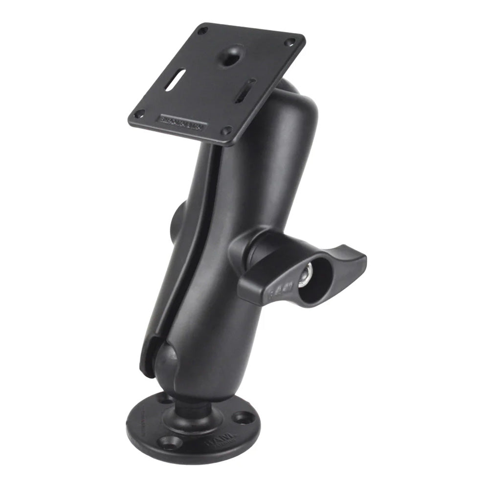 RAM Mount RAM Double Ball Mount w/75 x 75mm VESA Plate  Jam Nut - Medium [RAM-D-101U-MI1-2461] - Premium Surface Mount from RAM Mounting Systems - Just $156.49! Shop now at Brushy Creek Marine