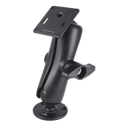 RAM Mount RAM Double Ball Mount w/75 x 75mm VESA Plate  Jam Nut - Medium [RAM-D-101U-MI1-2461] - Premium Surface Mount from RAM Mounting Systems - Just $156.49! Shop now at Brushy Creek Marine