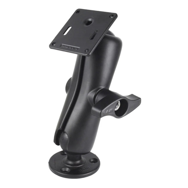 RAM Mount RAM Double Ball Mount w/75 x 75mm VESA Plate  Jam Nut - Medium [RAM-D-101U-MI1-2461] - Premium Surface Mount from RAM Mounting Systems - Just $156.49! Shop now at Brushy Creek Marine