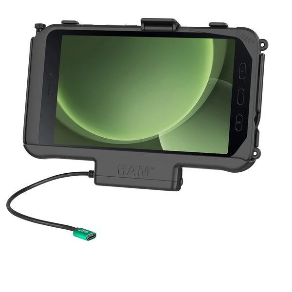 RAM Mount RAM USB-C Powered Dock f/Samsung Tab Active5  3 [RAM-HOL-SAM60CPU] - Premium Tablet Mounts from RAM Mounting Systems - Just $81.99! Shop now at Brushy Creek Marine