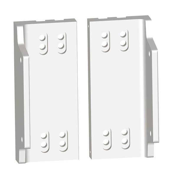 Power-Pole Dual Side-Mount Adapters f/All Outboards - White [PKD-MTOS-PLT-WT] - Premium Anchoring Accessories from Power-Pole - Just $169.99! Shop now at Brushy Creek Marine