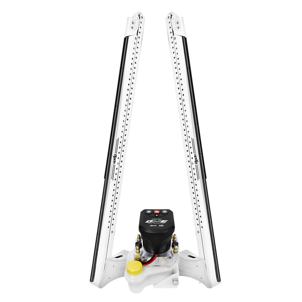 Power-Pole Blade ONE Pump BLS Shallow Water Anchor System - 10' - Dual Blade - White [PP-2-BLS-10-WT] - Premium Anchors from Power-Pole - Just $4999.99! Shop now at Brushy Creek Marine
