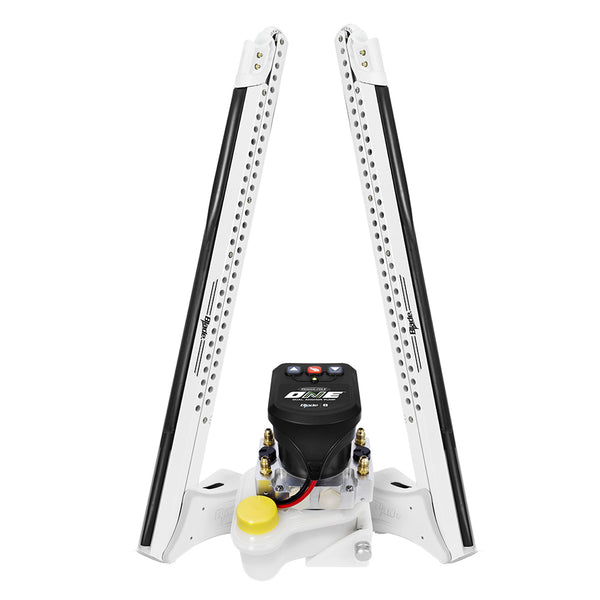 Power-Pole Blade ONE Pump BLS Shallow Water Anchor System - 8' - Dual Blade - White [PP-2-BLS-8-WT] - Premium Anchors from Power-Pole - Just $4799.99! Shop now at Brushy Creek Marine