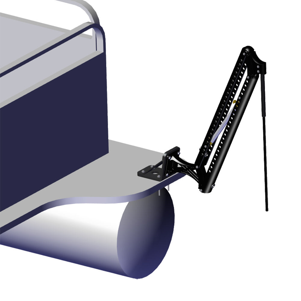 Power-Pole Deck Mount - 0" Setback - 6" Rise - Black [PKB-D-0-4-U-BK] - Premium Anchoring Accessories from Power-Pole - Just $149.99! Shop now at Brushy Creek Marine