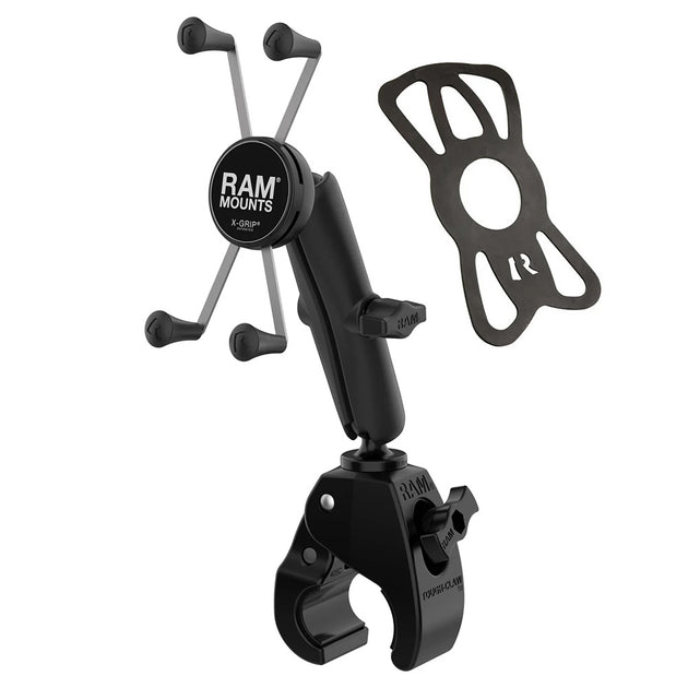 RAM Mount RAM X-Grip Large Phone Mount w/Tough-Claw Medium Clamp Base - Long [RAM-B-404-C-UN10U] - Premium Cell Phone Mounts from RAM Mounting Systems - Just $100.49! Shop now at Brushy Creek Marine