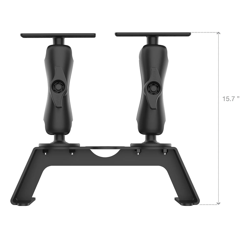 RAM Mount RAM Fishfinder Deck Kit w/Dual Marine Electronic Mount [RAM-FF1-D-115-2] - Premium Marine Electronics Mounts from RAM Mounting Systems - Just $485.49! Shop now at Brushy Creek Marine