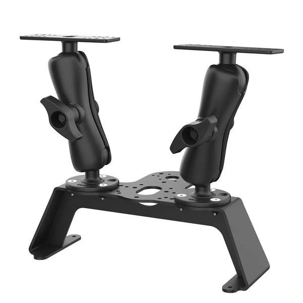 RAM Mount RAM Fishfinder Deck Kit w/Dual Marine Electronic Mount [RAM-FF1-D-115-2] - Premium Marine Electronics Mounts from RAM Mounting Systems - Just $496.99! Shop now at Brushy Creek Marine
