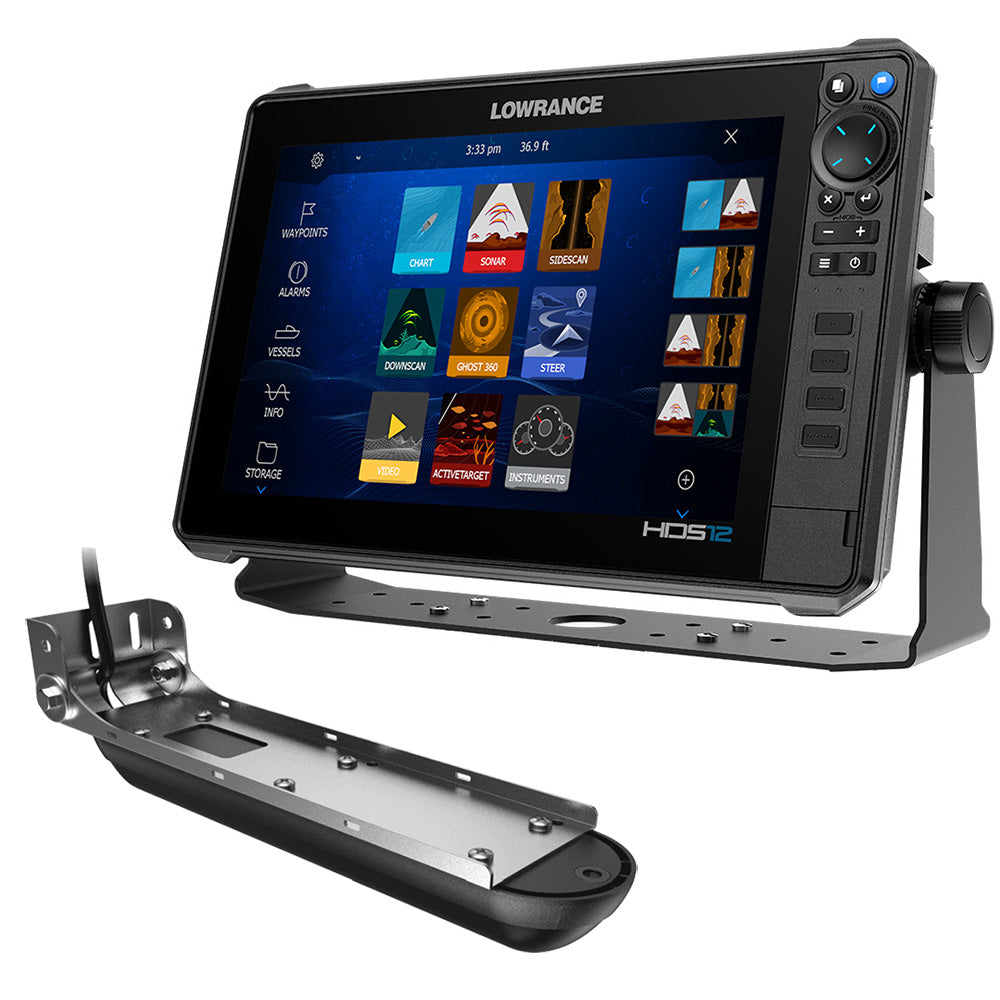 Lowrance HDS PRO 12 w/Preloaded C-MAP DISCOVER OnBoard  Active Imaging 3-in-1 Transom Mount Transducer [000-16521-001] - Premium GPS - Fishfinder Combos from Lowrance - Just $2299! Shop now at Brushy Creek Marine