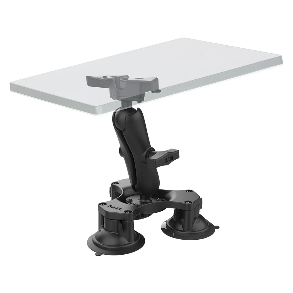 RAM Mount RAM Twist-Lock Triple Suction Heavy Duty Mount f/Starlink Mini [RAP-365-138-STA1U] - Premium Suction Cup Mounts from RAM Mounting Systems - Just $114.49! Shop now at Brushy Creek Marine