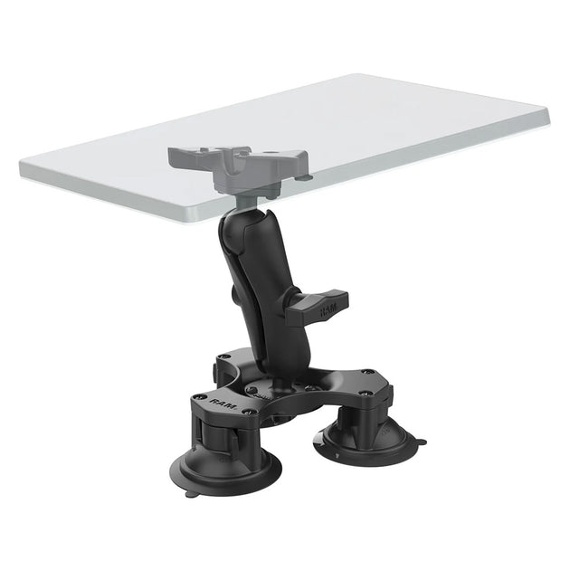 RAM Mount RAM Twist-Lock Triple Suction Heavy Duty Mount f/Starlink Mini [RAP-365-138-STA1U] - Premium Suction Cup Mounts from RAM Mounting Systems - Just $114.49! Shop now at Brushy Creek Marine