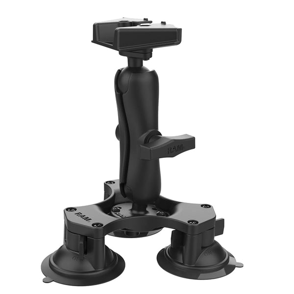 RAM Mount RAM Twist-Lock Triple Suction Heavy Duty Mount f/Starlink Mini [RAP-365-138-STA1U] - Premium Suction Cup Mounts from RAM Mounting Systems - Just $117.49! Shop now at Brushy Creek Marine