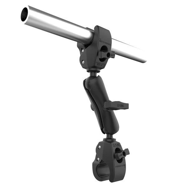 RAM Mount RAM Trolling Motor Stabilizer w/Tough-Claw 1 - 1.6 Clamp Bases [RAP-404-404U] - Premium Trolling Motor Accessories from RAM Mounting Systems - Just $119.99! Shop now at Brushy Creek Marine