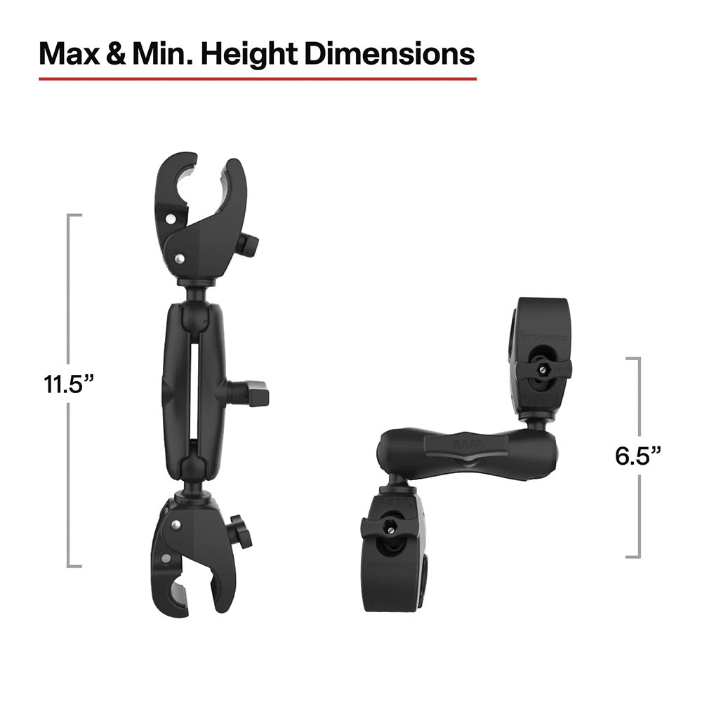 RAM Mount RAM Trolling Motor Stabilizer w/Tough-Claw 1 - 1.6 Clamp Bases [RAP-404-404U] - Premium Trolling Motor Accessories from RAM Mounting Systems - Just $116.58! Shop now at Brushy Creek Marine