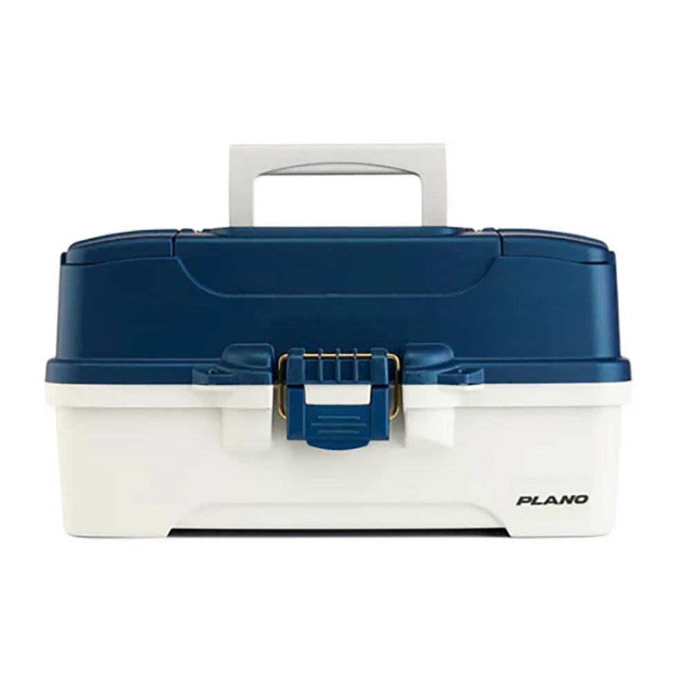 Plano Three-Tray Tackle Box - Blue/White [P000405] - Premium Tackle Storage from Plano - Just $24.99! Shop now at Brushy Creek Marine