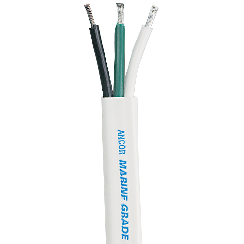 Ancor White Triplex Cable - 12/3 - White, Black, Green - Sold by the Foot [1313-FT] - Premium Wire from Ancor - Just $4.99! Shop now at Brushy Creek Marine