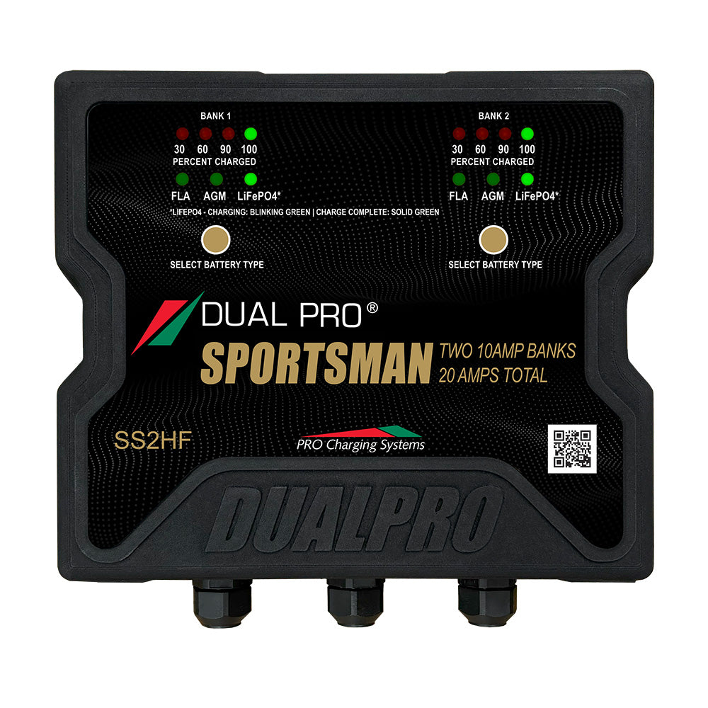 Dual Pro Sportsman Series HF Battery Charter - 20 Amp - 2 Bank [SS2HF] - Premium Battery Chargers from Dual Pro - Just $337.99! Shop now at Brushy Creek Marine