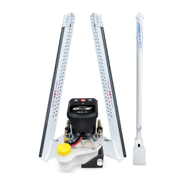 Power-Pole Blade ONE Pump BLS Shallow Water Anchor System - 10' - Dual Blade - USA Themed Color [PP-2-BLS-10-250E] - Premium Anchors from Power-Pole - Just $4999.99! Shop now at Brushy Creek Marine