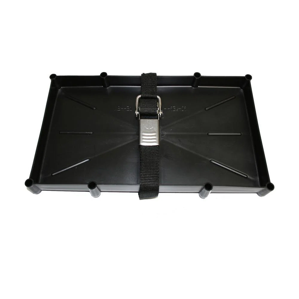 T-H Marine 31 Series Battery Holder Tray w/Stainless Buckled Strap [NBH-31-SSC-DP] - Premium Battery Management from T-H Marine Supplies - Just $20.99! Shop now at Brushy Creek Marine