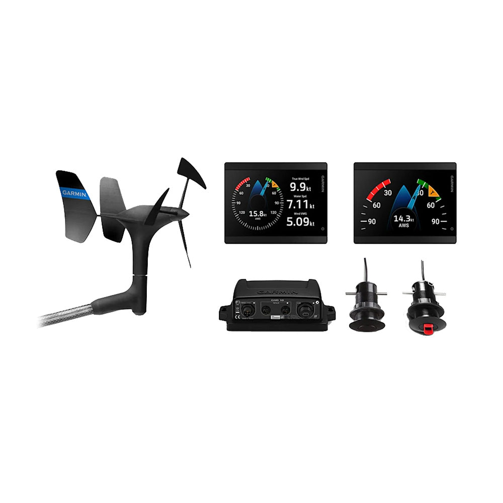 Garmin GMI 40 Wired Sail Pack  43mm - 2 GMI 40 Marine Instruments, gWind Wired  GDT 43/GST 43 Transducers [010-03411-40] - Premium Instruments from Garmin - Just $1899.99! Shop now at Brushy Creek Marine