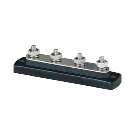Blue Sea 2305 MiniBus 100 Ampere Common BusBar 4 x 10-32 Stud Terminal [2305] - Premium Busbars, Connectors & Insulators from Blue Sea Systems - Just $20.99! Shop now at Brushy Creek Marine