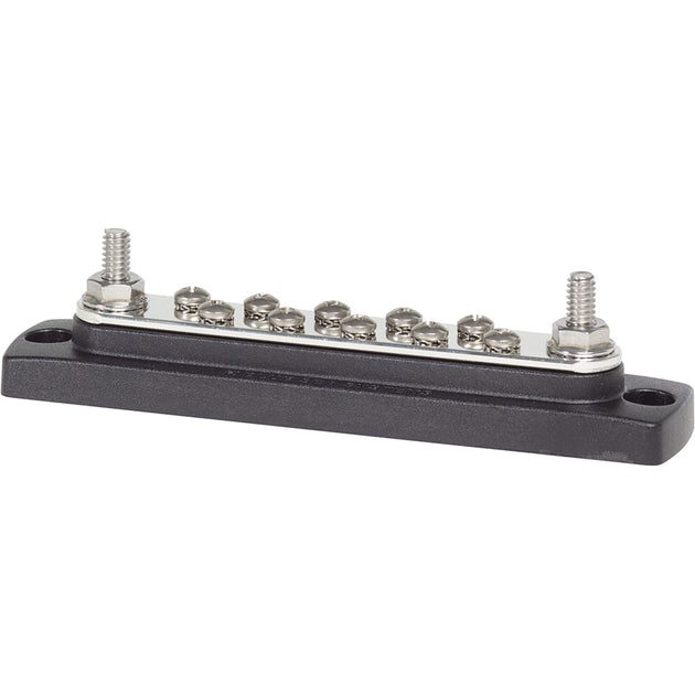 Blue Sea 2301 150AMP Common BusBar 10 x #8-32 Screw Terminal [2301] - Premium Busbars, Connectors & Insulators from Blue Sea Systems - Just $24.99! Shop now at Brushy Creek Marine
