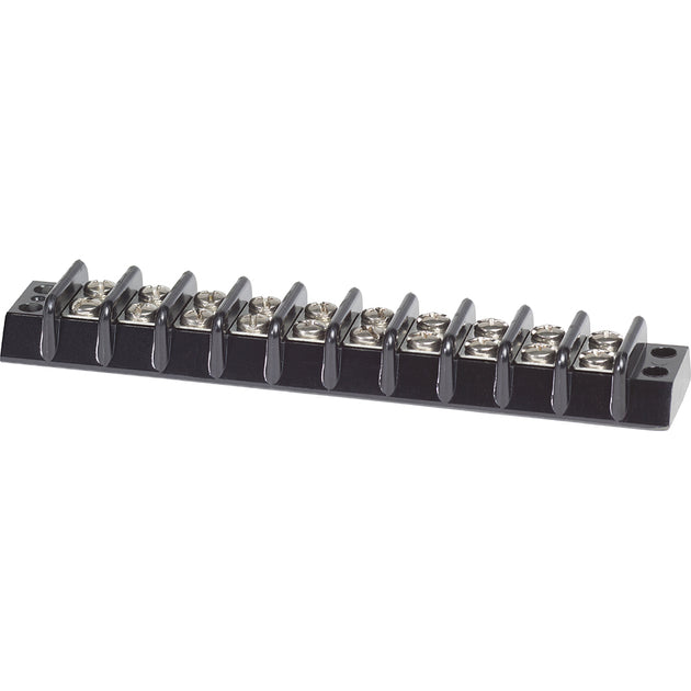 Blue Sea 2510 Terminal Block 30AMP - 10 Circuit [2510] - Premium Busbars, Connectors & Insulators from Blue Sea Systems - Just $18.99! Shop now at Brushy Creek Marine