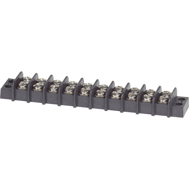 Blue Sea 2410 Terminal Block 20AMP - 10 Circuit [2410] - Premium Busbars, Connectors & Insulators from Blue Sea Systems - Just $16.99! Shop now at Brushy Creek Marine