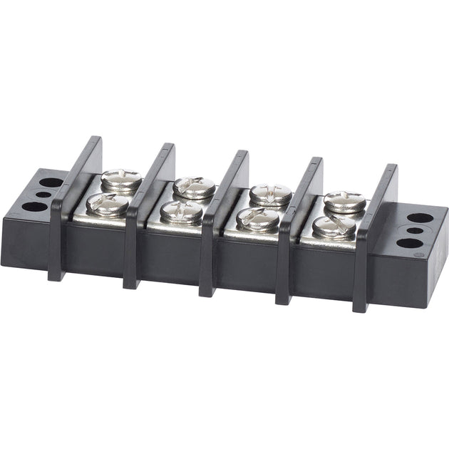 Blue Sea 2604 Terminal Block 65AMP - 4 Circuit [2604] - Premium Busbars, Connectors & Insulators from Blue Sea Systems - Just $19.99! Shop now at Brushy Creek Marine