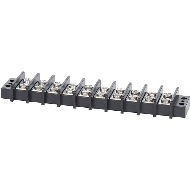 Blue Sea 2610 Terminal Block 65AMP - 10 Circuit [2610] - Premium Busbars, Connectors & Insulators from Blue Sea Systems - Just $43.99! Shop now at Brushy Creek Marine