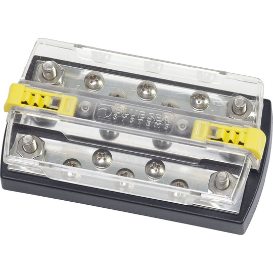 Blue Sea 2723 DualBus Plus 5/16" Stud - 5 x 10 - 32 Screw Terminal [2723] - Premium Busbars, Connectors & Insulators from Blue Sea Systems - Just $48.99! Shop now at Brushy Creek Marine