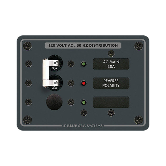 Blue Sea 8029 AC Main +1 Position Breaker Panel - White Switches [8029] - Premium Electrical Panels from Blue Sea Systems - Just $241.99! Shop now at Brushy Creek Marine