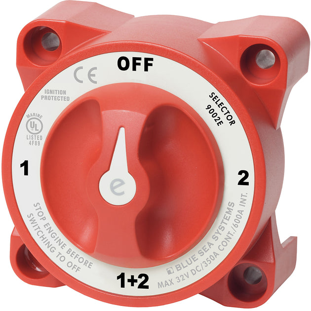 Blue Sea 9002e e-Series Battery Switch Selector w/Alternator Field Disconnect [9002E] - Premium Battery Management from Blue Sea Systems - Just $96.99! Shop now at Brushy Creek Marine