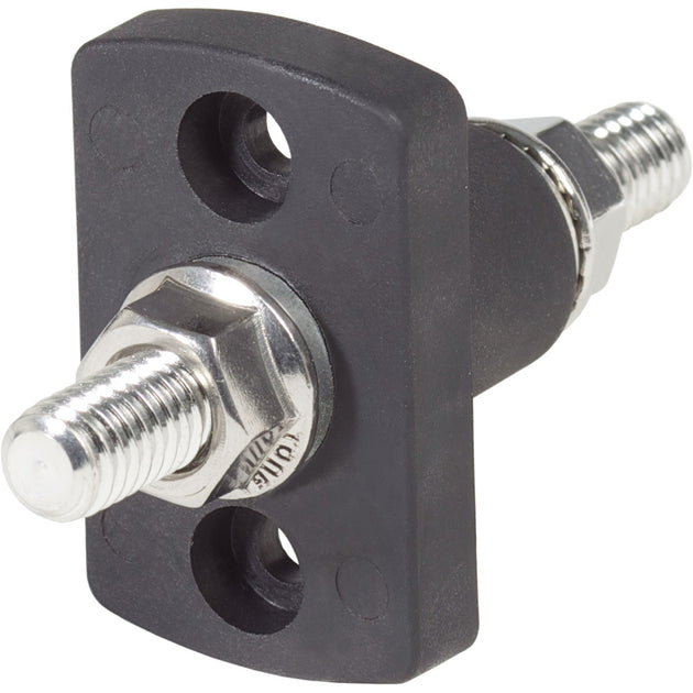 Blue Sea 2203 Black Terminal Feed Through Connector [2203] - Premium Busbars, Connectors & Insulators from Blue Sea Systems - Just $39.99! Shop now at Brushy Creek Marine