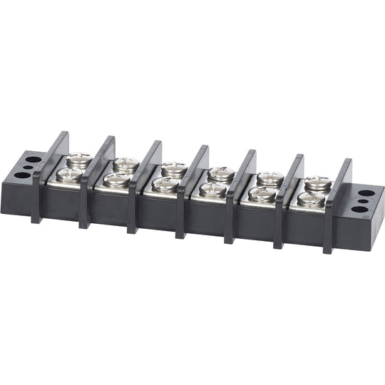 Blue Sea 2606 Terminal Black 65AMP - 6 Circuit [2606] - Premium Busbars, Connectors & Insulators from Blue Sea Systems - Just $32.99! Shop now at Brushy Creek Marine
