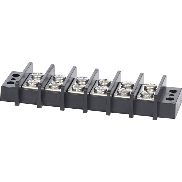 Blue Sea 2606 Terminal Black 65AMP - 6 Circuit [2606] - Premium Busbars, Connectors & Insulators from Blue Sea Systems - Just $32.99! Shop now at Brushy Creek Marine