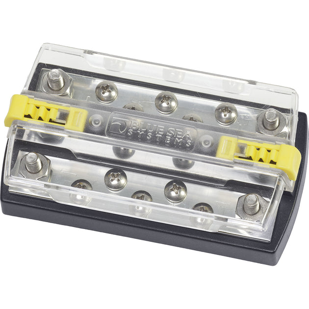 Blue Sea 2722 DualBus Plus 1/4" Stud, 5 x 10-32 Screw Terminal [2722] - Premium Busbars, Connectors & Insulators from Blue Sea Systems - Just $42.99! Shop now at Brushy Creek Marine