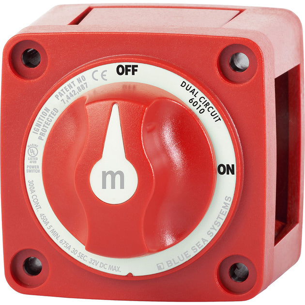 Blue Sea 6010 m-Series (Mini) Battery Switch Dual Circuit [6010] - Premium Battery Management from Blue Sea Systems - Just $90.99! Shop now at Brushy Creek Marine
