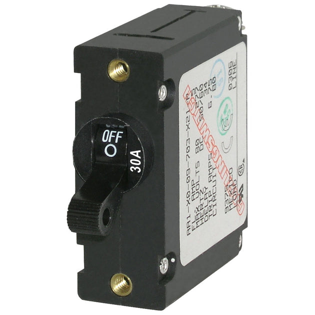 Blue Sea 7220 AC / DC Single Pole Magnetic World Circuit Breaker  -  30 Amp [7220] - Premium Circuit Breakers from Blue Sea Systems - Just $31.99! Shop now at Brushy Creek Marine