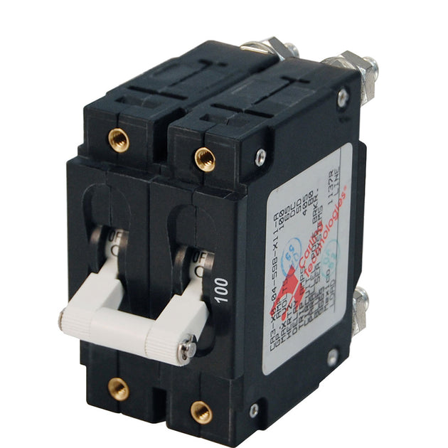 Blue Sea 7258 C-Series Double Pole Circuit Breaker - 100A [7258] - Premium Circuit Breakers from Blue Sea Systems - Just $197.99! Shop now at Brushy Creek Marine