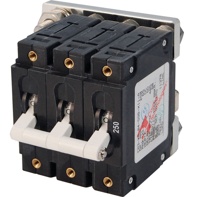 Blue Sea 7270 250A C-Series Triple Pole Toggle DC Circuit Breaker [7270] - Premium Circuit Breakers from Blue Sea Systems - Just $338.99! Shop now at Brushy Creek Marine