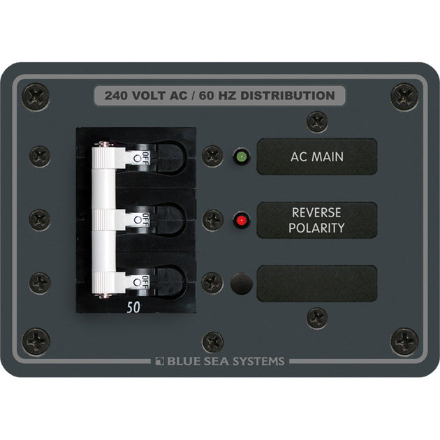 Blue Sea 7372 AC Main Only [7372] - Premium Electrical Panels from Blue Sea Systems - Just $467.99! Shop now at Brushy Creek Marine