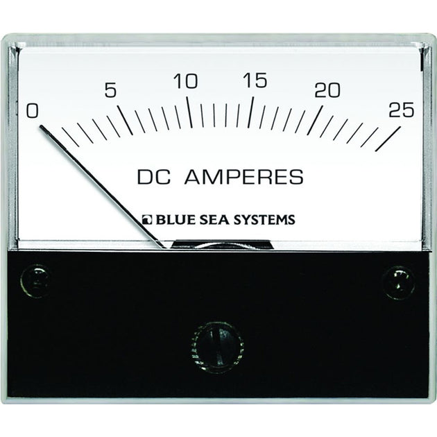 Blue Sea 8005 DC Analog Ammeter - 2-3/4" Face, 0-25 Amperes DC [8005] - Premium Meters & Monitoring from Blue Sea Systems - Just $68.99! Shop now at Brushy Creek Marine