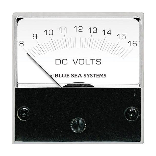 Blue Sea 8028 DC Analog Micro Voltmeter - 2" Face, 8-16 Volts DC [8028] - Premium Meters & Monitoring from Blue Sea Systems - Just $65.99! Shop now at Brushy Creek Marine