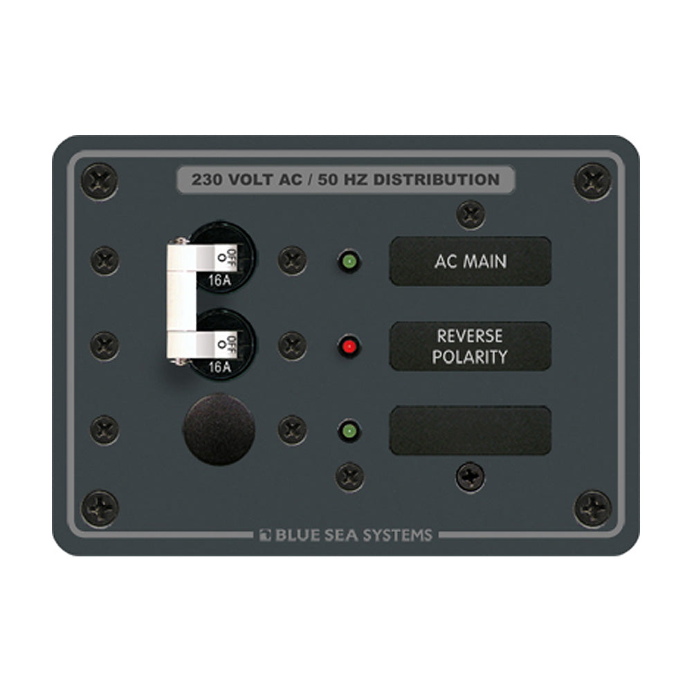 Blue Sea 8129 AC Main + Branch A-Series Toggle Circuit Breaker Panel (230V) - Main + 1 Position [8129] - Premium Electrical Panels from Blue Sea Systems - Just $231.99! Shop now at Brushy Creek Marine