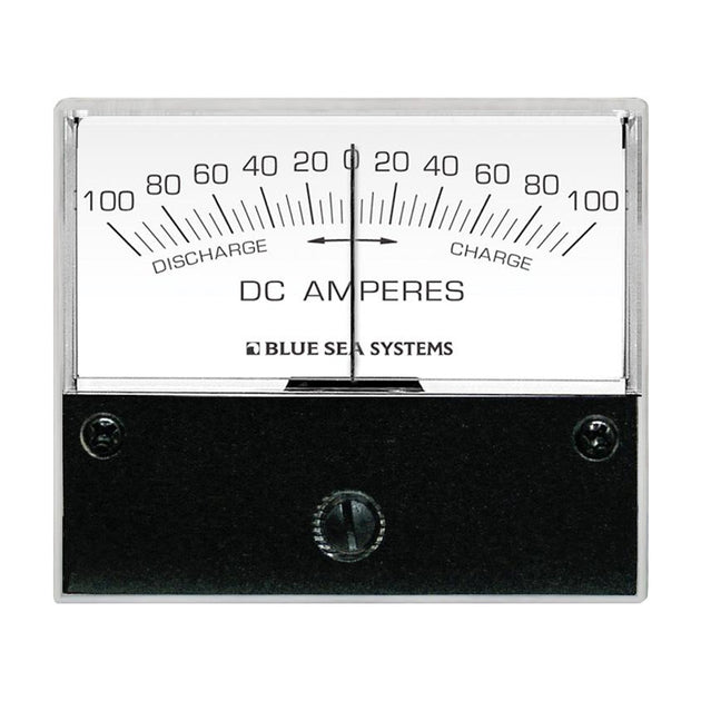Blue Sea 8253 DC Zero Center Analog Ammeter - 2-3/4" Face, 100-0-100 Amperes DC [8253] - Premium Meters & Monitoring from Blue Sea Systems - Just $142.99! Shop now at Brushy Creek Marine