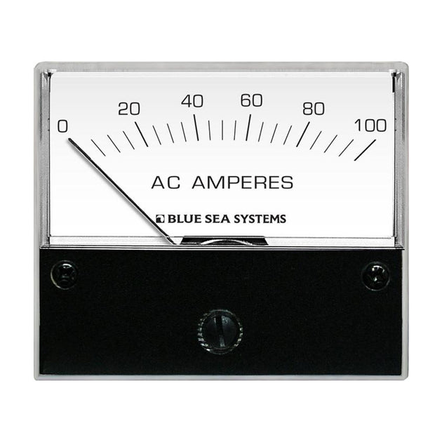 Blue Sea 8258 AC Analog Ammeter - 2-3/4" Face, 0-100 Amperes AC [8258] - Premium Meters & Monitoring from Blue Sea Systems - Just $105.99! Shop now at Brushy Creek Marine