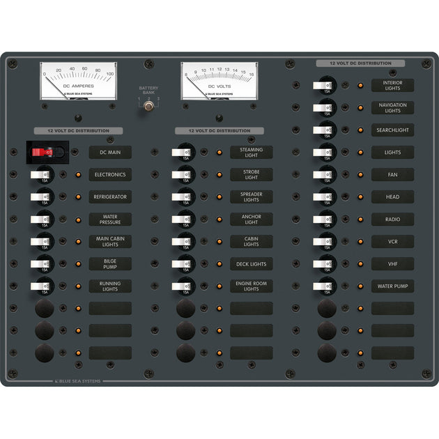 Blue Sea 8382 DC Main + 35 Positions [8382] - Premium Electrical Panels from Blue Sea Systems - Just $2395.99! Shop now at Brushy Creek Marine