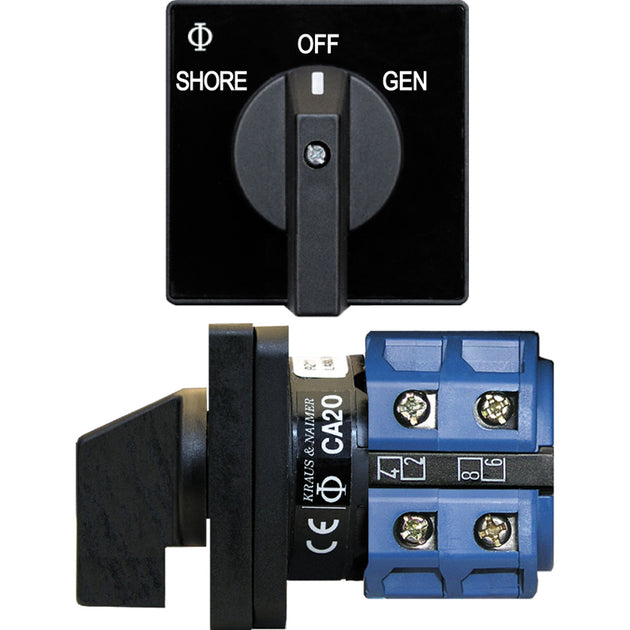 Blue Sea 9009 Switch, AC 120VAC 32A OFF +2 Position [9009] - Premium Switches & Accessories from Blue Sea Systems - Just $226.99! Shop now at Brushy Creek Marine