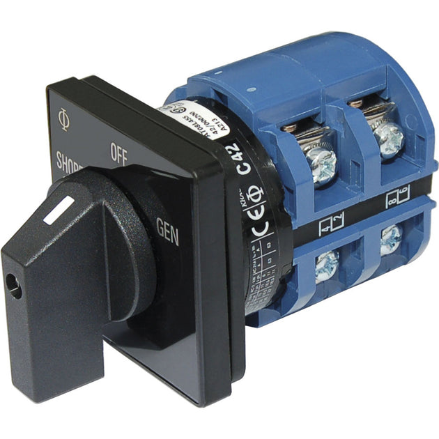 Blue Sea 9011 Switch, AV 120VAC 65A OFF +2 Positions [9011] - Premium Switches & Accessories from Blue Sea Systems - Just $502.99! Shop now at Brushy Creek Marine