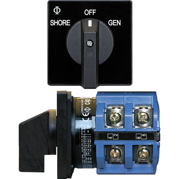 Blue Sea 9011 Switch, AV 120VAC 65A OFF +2 Positions [9011] - Premium Switches & Accessories from Blue Sea Systems - Just $502.99! Shop now at Brushy Creek Marine